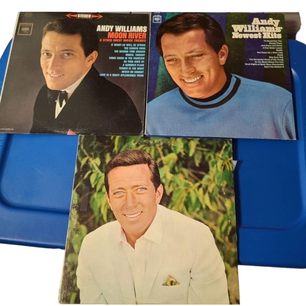 Andy Williams Record Collection set of 3 Vinyl